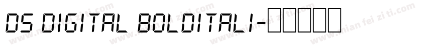 ds digital bolditali字体转换